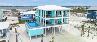Luxury Gulf View Home with (heated) Private Pool and Hot Tub on Navarre Beach