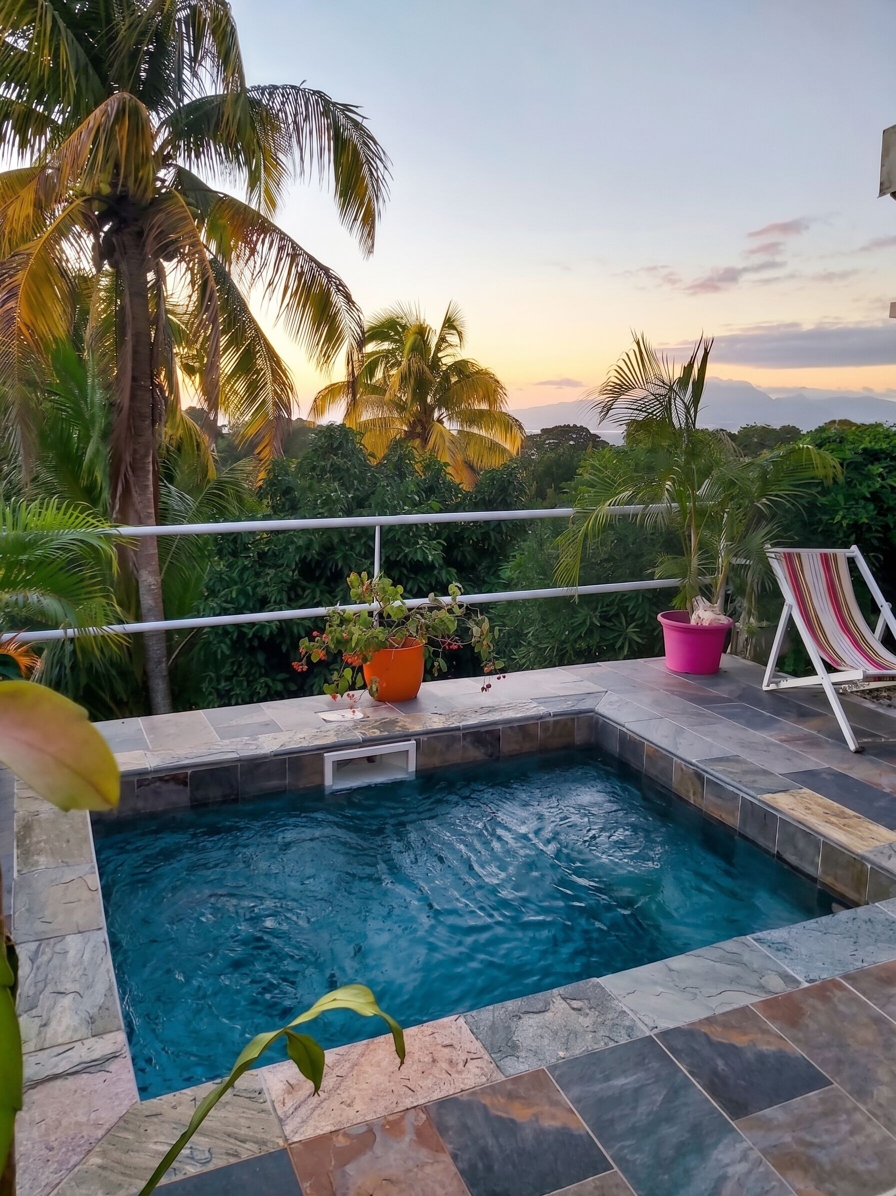 Vue sur piscine