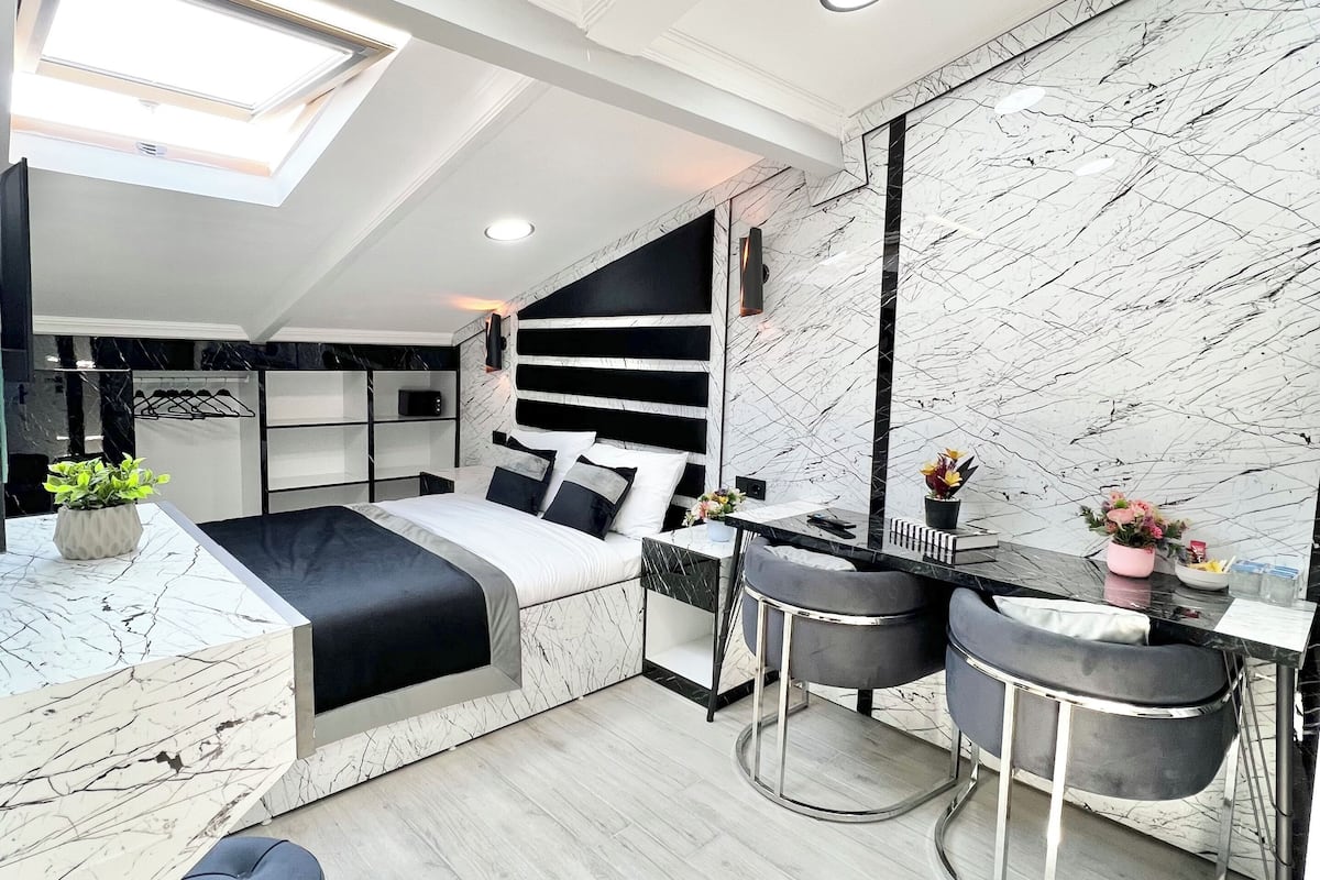 Studio Design | 1 chambre, literie de qualité supérieure