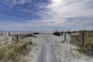 On the beach