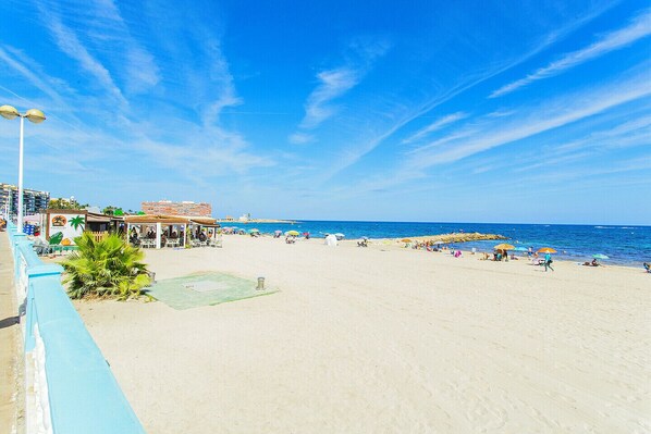 Vlak bij het strand