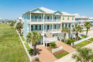 Exterior - Private Beachside Home w/ 4 Suites, Gulf Views, 2 Covered Decks & 200' to Beach (Galveston)