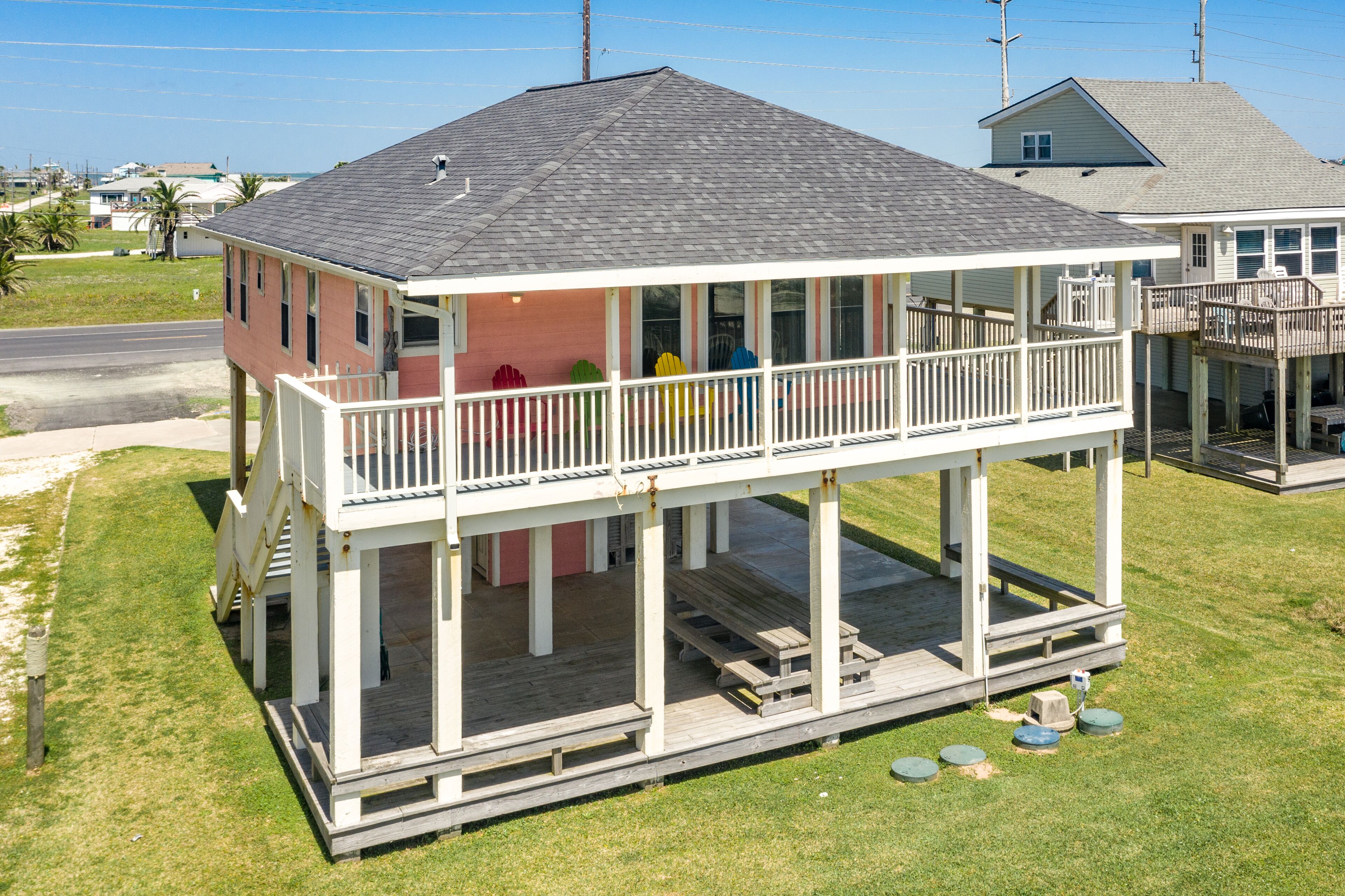 Classic Beachfront Home w/ Wrap-Around Deck - Budget & Pet Friendly