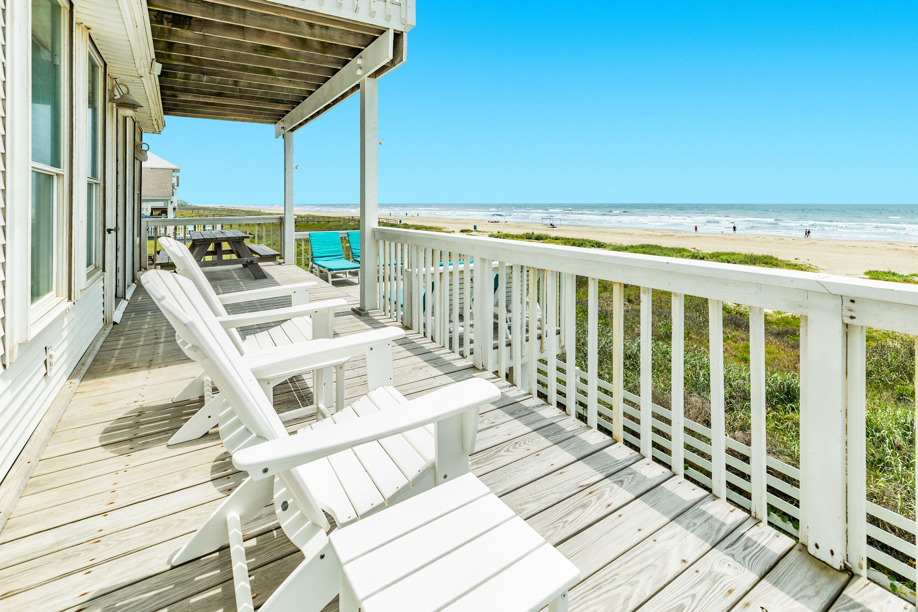 Home w/ Unbeatable Beachfront Gulf Views! 2 Living Areas, Outside Shower, Wifi