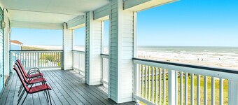 Private Beachfront Home w/ 5 Suites, 2 Decks, Dog Friendly & Steps From Beach