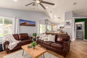 Smart TV, DVD player, table football