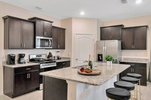 Microwave, dishwasher, high chair
