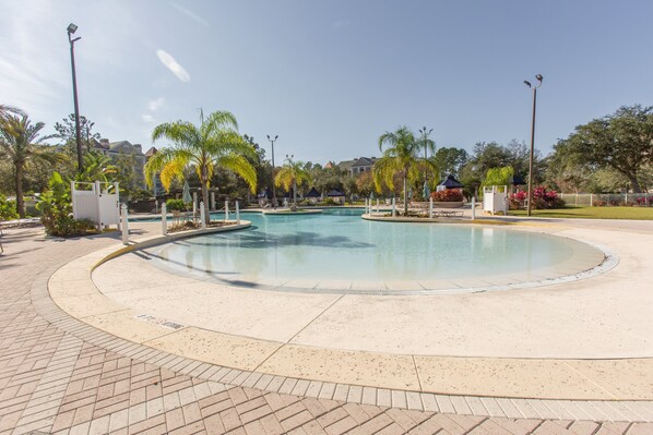 A heated pool