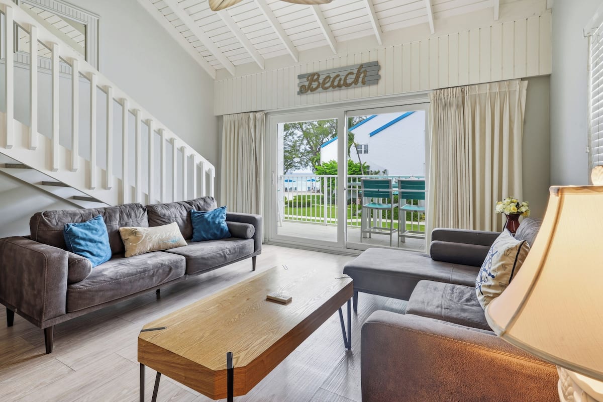 Villa, 2 chambres, vue océan | Coin séjour
