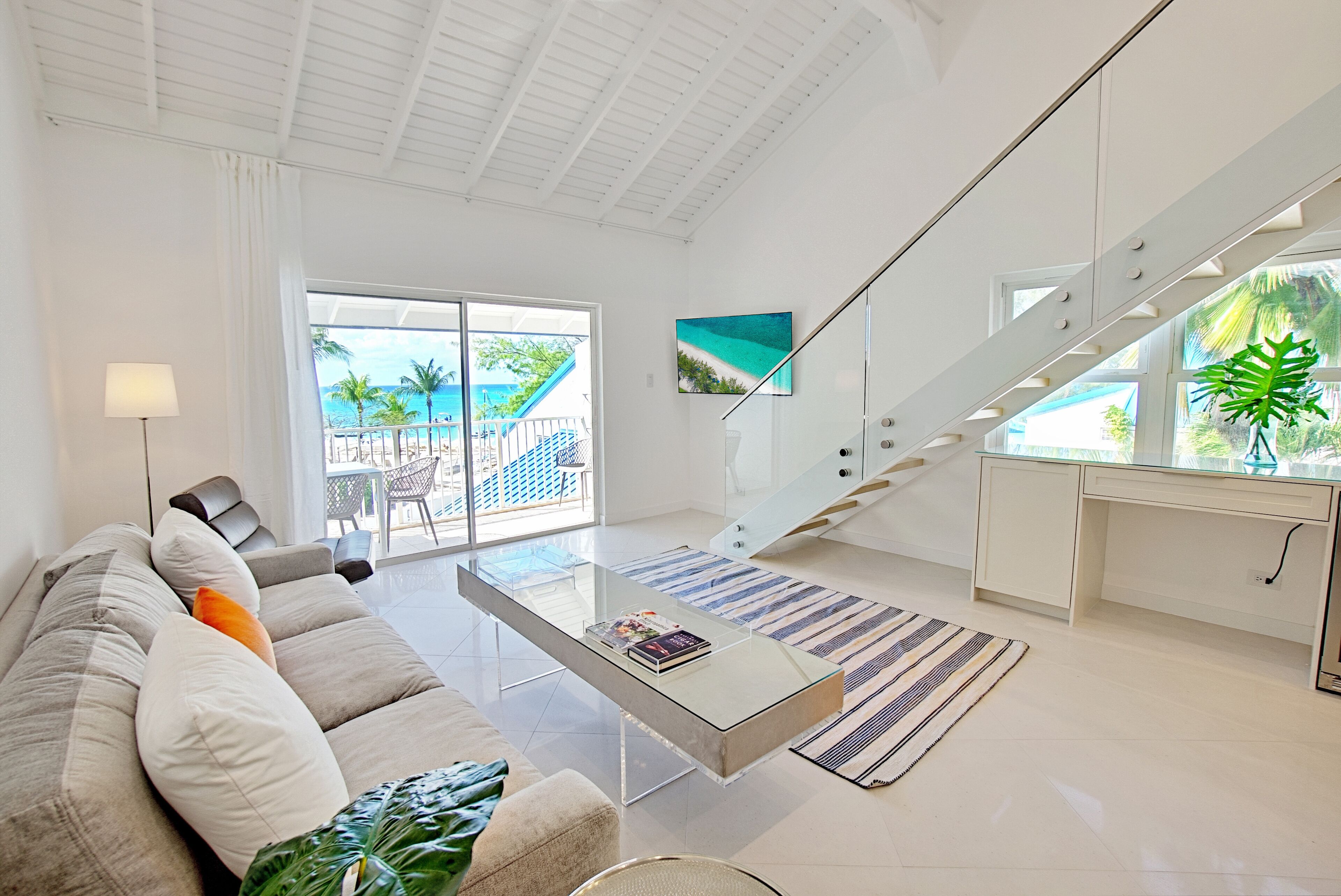 Villa, 2 Bedrooms, Ocean View (Villa #39) | Living area | 40-inch flat-screen TV with cable channels, TV