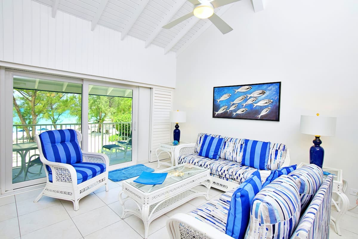 Villa, 2 Bedrooms, Oceanfront (Villa #50) | Living area | 40-inch flat-screen TV with cable channels, TV