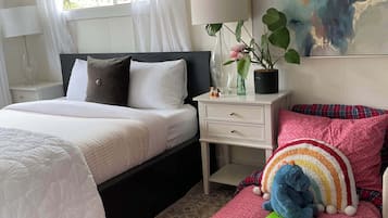 2 bedrooms, iron/ironing board, travel crib, free WiFi