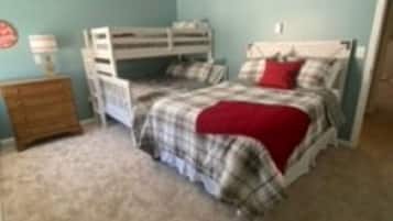 2 chambres, bureau, Wi-Fi gratuit, draps fournis