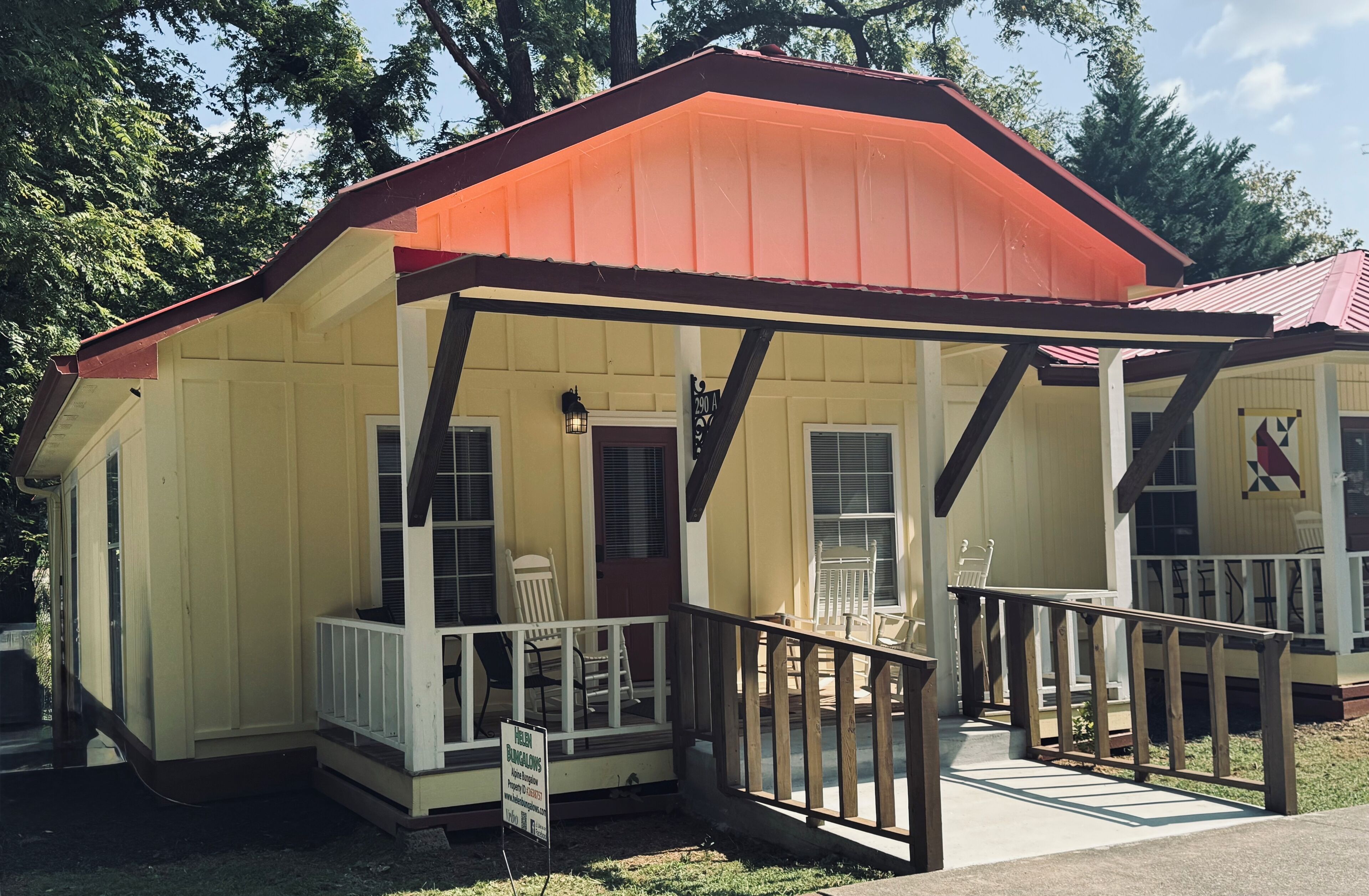 Alpine Bungalow / rocking chair, front porch. Picture updated 9/19/25