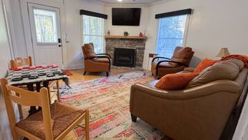 TV connectée, cheminée