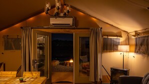 Glamping Tent-2 Bedroom Tent | Living area - Sankoty Lakes (East Peoria)