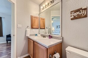 Bathtub, hair dryer