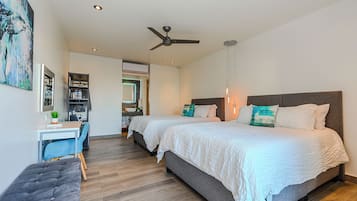 Standard Double Room, 2 Queen Beds, Pool View, Poolside | Premium bedding, pillow-top beds, individually decorated
