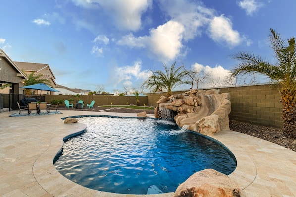 Una piscina climatizada