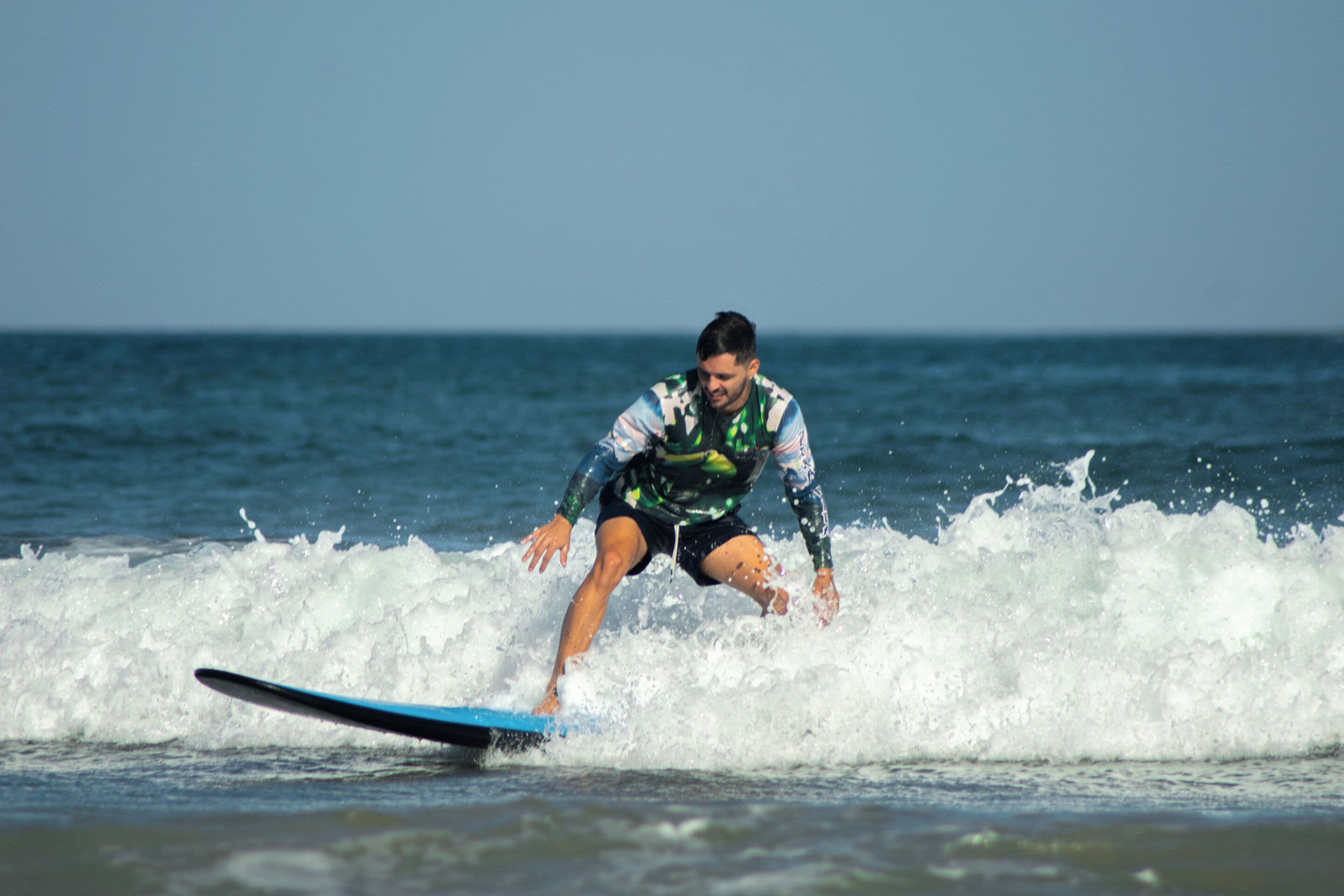 A person surfing on a wave.