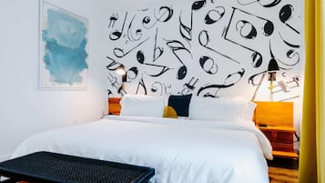 1 slaapkamer, luxe beddengoed, een strijkplank/strijkijzer, reisbedje