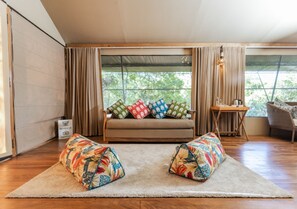 Eagle Tent with Private Pool (10% Off on Wildlife Safaris) | Premium bedding, memory foam beds, desk, laptop workspace - Tribe Yala - Luxury Camping (Thissamaharama)