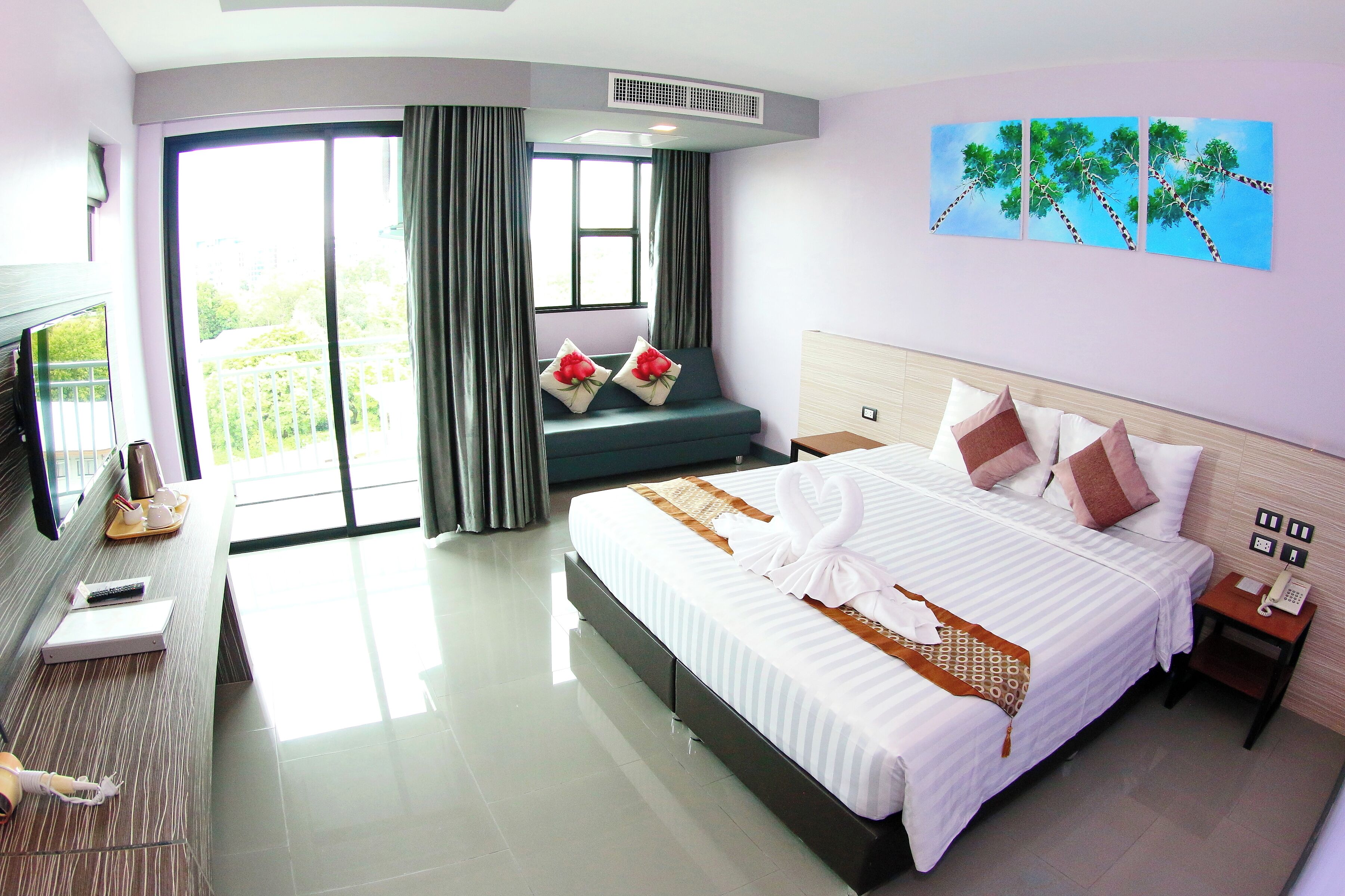 Pemandangan resor