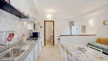 Fridge, oven, stovetop, toaster