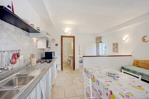 Fridge, oven, stovetop, toaster