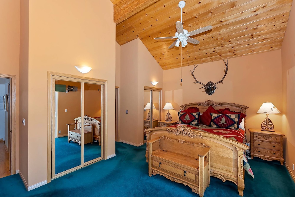Photo 19 of Moonlight Mountain Retreat by Destination Big Bear: Custom Home! Amazing Lake and Ski Slope Views! HOT TUB! Foosball!