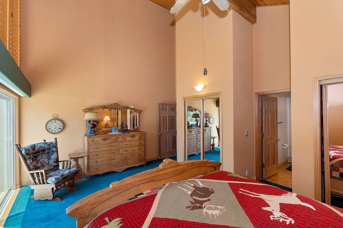 Photo 18 of Moonlight Mountain Retreat by Destination Big Bear: Custom Home! Amazing Lake and Ski Slope Views! HOT TUB! Foosball!
