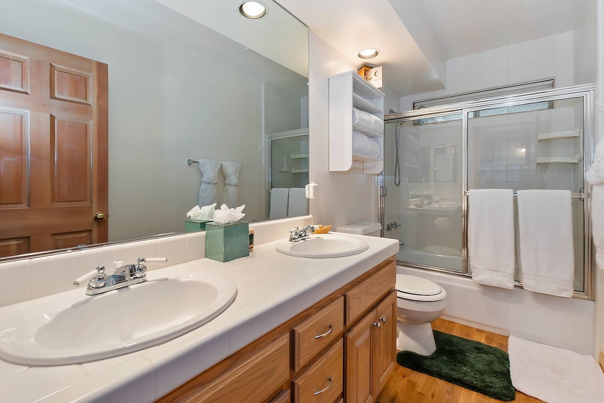 Photo 24 of Moonlight Mountain Retreat by Destination Big Bear: Custom Home! Amazing Lake and Ski Slope Views! HOT TUB! Foosball!