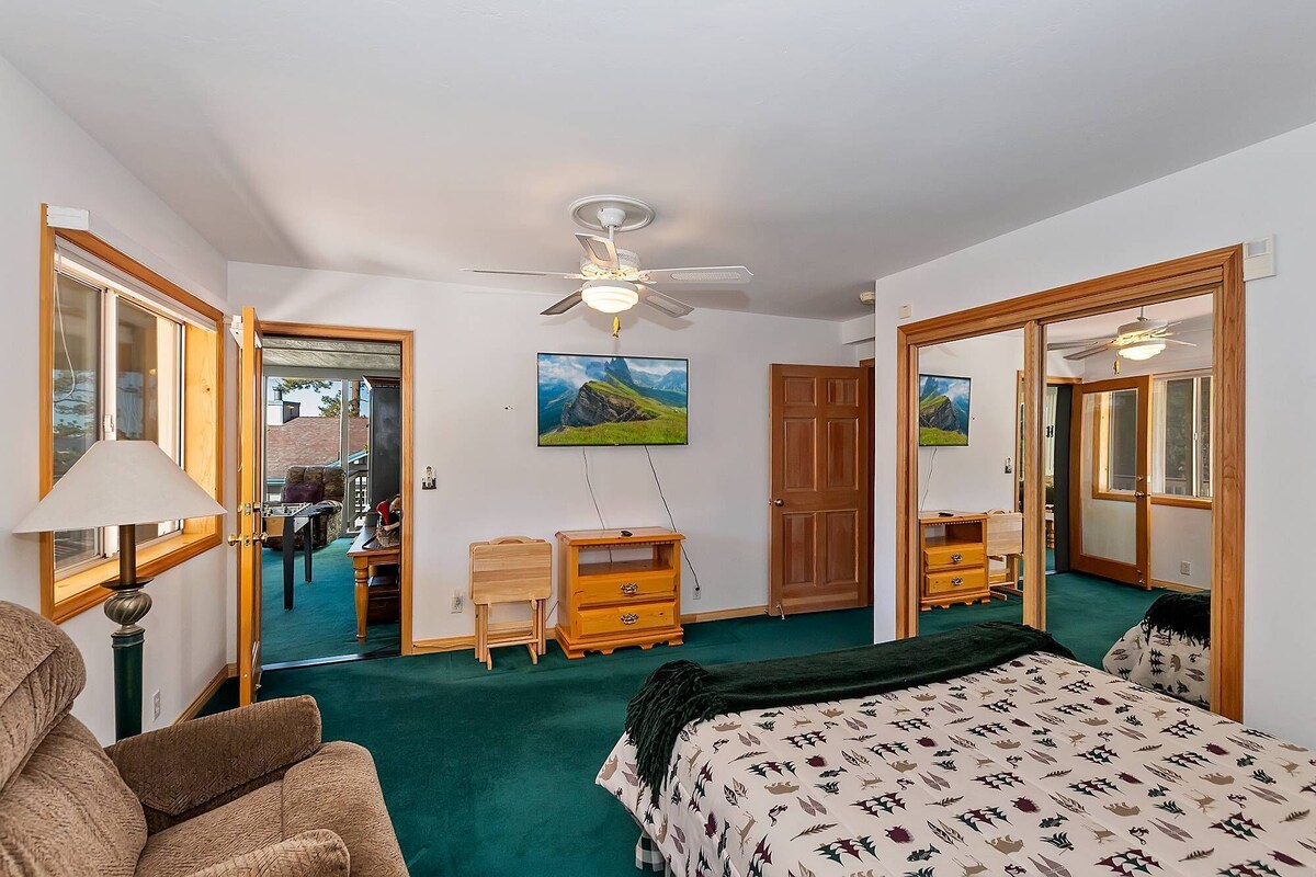 Photo 23 of Moonlight Mountain Retreat by Destination Big Bear: Custom Home! Amazing Lake and Ski Slope Views! HOT TUB! Foosball!