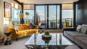 Three bedroom - Park Avenue Penthouse | Living area - Quartermile serviced apartments (Edinburgh)