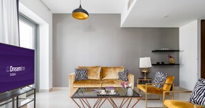 Family Double Room | Living area - Dream Inn-29 Boulevard Private Garden (Dubai)