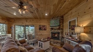 Unclassified image, 4 of 38, button - Knotty Barn by Escape to Blue Ridge (Cherry Log)