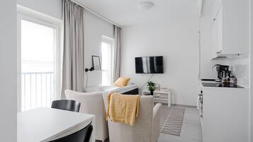 Standard-huoneisto, 1 makuuhuone | Ruokailu omassa huoneessa