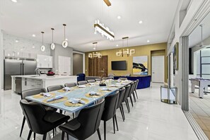 Dining - Homes by Villatel | Trampoline RM, Bowling, Ocean Theme BR, Theater, Near Parks (Davenport)