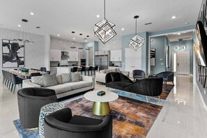 Smart-tv, videospelletjes, tafelvoetbal en een tafeltennistafel