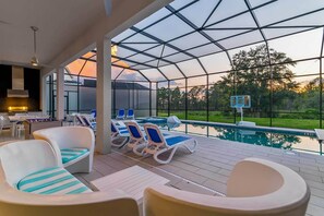 A heated pool
