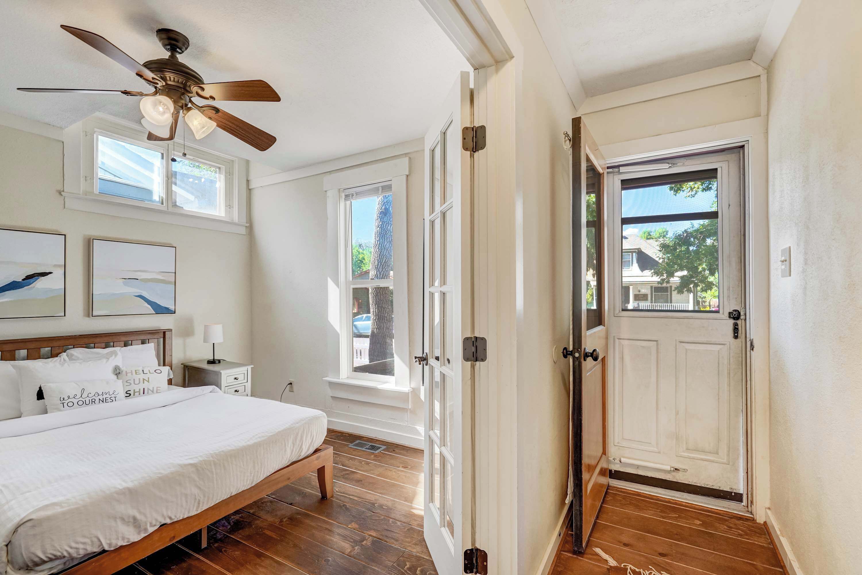 2 slaapkamers, een strijkplank/strijkijzer, wifi, beddengoed