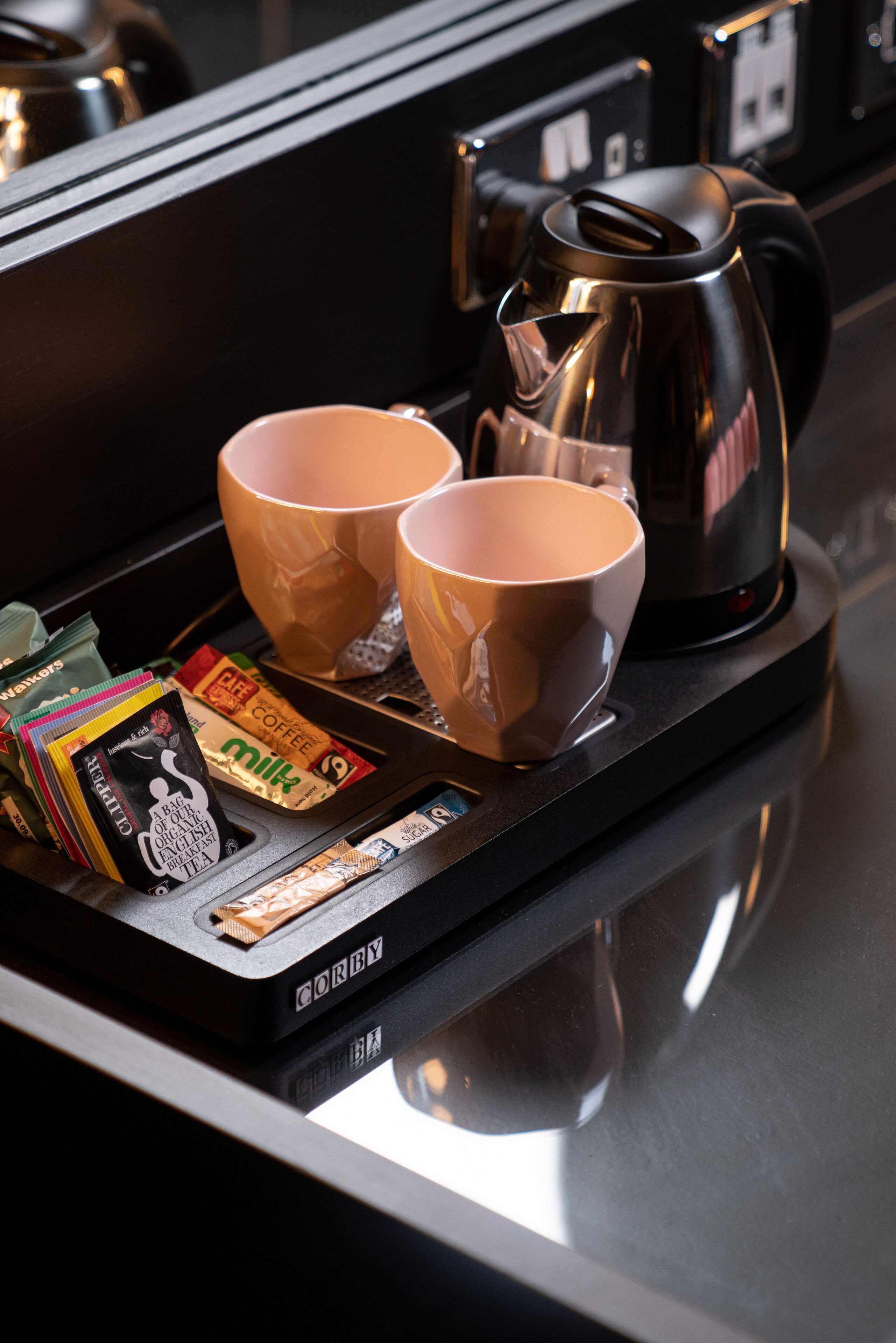 select comfort beds, minibar, desk, laptop workspace