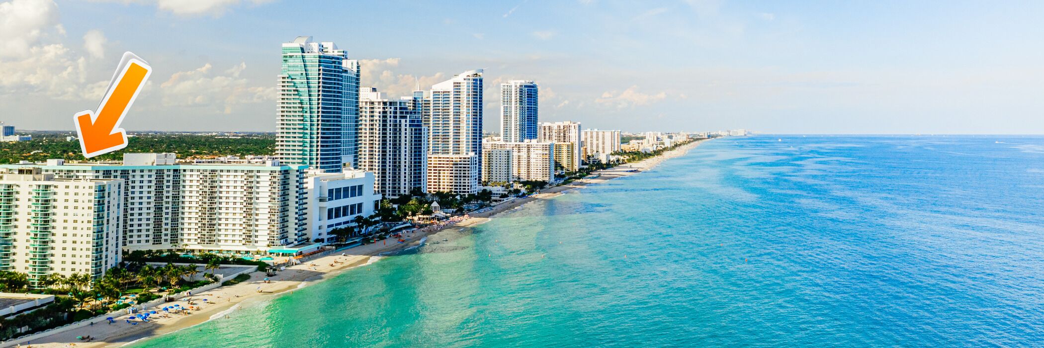 On the beach, sun loungers, beach towels