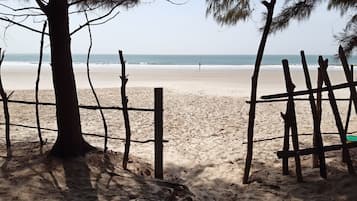 Vlak bij het strand