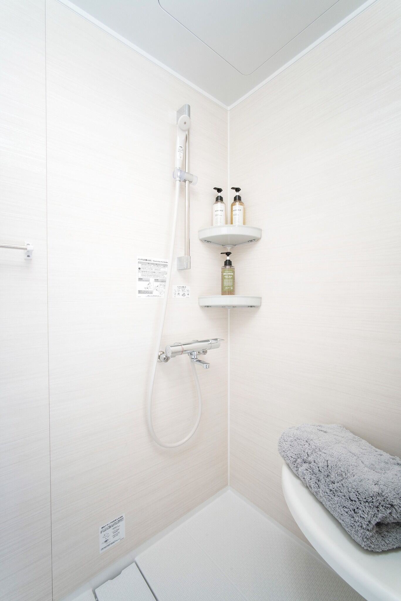 Hair dryer, towels