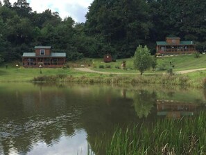 Exterior - Time to Unwine-Waterfront Cabin w/Hot Tub! Pet Friendly! Blue Ridge Parkway (Fancy Gap)
