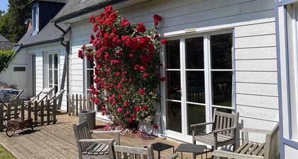 Large family home with pool in Normandy village center