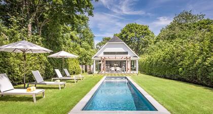 Newly constructed contemporary home, gunite heated pool, hot tub, deck with...