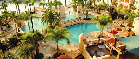 屋外プール、温水プール