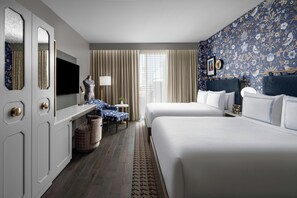 Room, 2 Queen Beds, City View | Premium bedding, minibar, in-room safe, blackout curtains - The Dorian, Autograph Collection (Calgary)